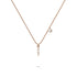 Solid 925 Sterling Silver Initial Crystal Personalised Alphabet Letter Necklace Rose Gold Filled
